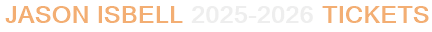 Jason Isbell 2025-2026 Tickets